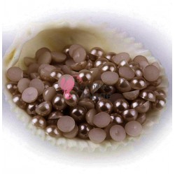 Perlute sidefate de unghii Brown de 2,5mm - 600 bucati, Cod PPU044